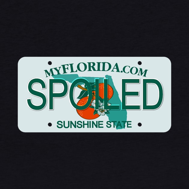 Spoiled Florida License Plate by Mel's Designs